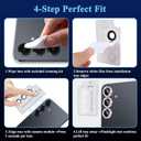 For Samsung Galaxy S26 Camera Lens Protector Bling, Anti-Scratch Glitter Diamond Individual Lens Cover, HD Clear Tempered Glass Lens Protector Fits