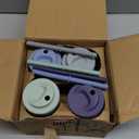 Elk and Friends Kids + Toddler Glass Cups | The Original 8oz Glass Mason Jar with Sleeves + Lids | Silicone Straws + Stopper | Smoothie Cup | Food Storage | Spill Resistant | Dishwasher Safe | 4 Pack (Gray/Sage/MistyBlue/Navy)