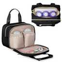 Fasrom Wearable Breast Pump Bag with Cooler Compatible with Momcozy, Medela and Elvie Pumps, Portable Pump Carrying Case for Working Moms, Black (Bag Only, Patent Design)