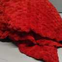 Puncuntex Red Throw Blanket 60"80" inches Fuzzy 3D Jacquard Decorative Flannel Fleece Super Soft Plush Cozy Blanket for Couch Sofa Chair Lightweight