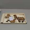 Crane Baby Sea Life Wooden Wall Hooks - Set of 4 Wooden Ocean Nursery Decor Towel Hooks