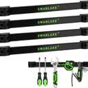 SWANLAKE GARDEN TOOLS 4-Piece 12" Magnetic Tool Holder Storage Organizer, Wall Mount Rack Garage Organization, Magnetic Strip for Garage Organization