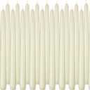 20 Pack Ivory Taper Candles, 7-8 Hours Burn Time, Unscented and Smokeless, 4/5 x 10 Inch Dinner Candle Set for Household, Wedding, Party and Home Dcor Candlesticks