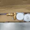 2-Handle Thermostatic Shower Valve Trim Wall mount US STANDARD Plumbing, Exposed Shower mixing valve with Constant Temperature water mixer for Bathroom, RV, Clawfoot Tub