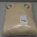 NICETOWN Thermal Insulated 100% Blackout Curtains, Noise Reducing Performance Slider Curtain Panel with Black Lining, Full Light Blocking Patio Door Drapery (1 PC, 100-inch x 84-inch, Biscotti Beige)