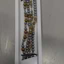 Filoto Beaded Bracelet Compatible with Apple Watch Band 38mm/40mm/41mm/42mm/44mm/45mm/46mm for Women Fashion Elastic Beads Stretch Jewelry Strap Replacement for iWatch Series 10/9/8/7/SE/6/5/4/3/2/1 (Silver + Gold)