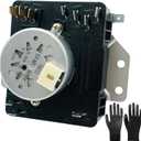 2025 Upgraded W10185992 Dryer Timer, Replacement for W10185992, WPW10185992, 418-095-20-b5, 1481708, AP6016542, EAP11749833, PS11749833, OEM Quality, Including a Pair of Safety Gloves