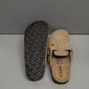 KIDMI Genuine Suede Clogs for Women Cork Footbed Sandals Leather Mules Potato Shoes with Arch Support, Size 38