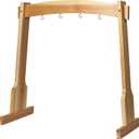 14" Gong Stands, Wind Chimes Wood Stand with Base for 1 Gong or 4 Chimes, Light & Portable Multipurpose Stand, Easy Assembly for Sound Healing, Meditation, Yoga