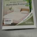 Queen Mattress Protector Waterproof Mattress Pad Washable Bamboo Rayon Mattress Cover Breathable Noiseless Bed Protector 5" - 21'' Elastic Fitted Deep Pocket