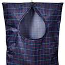 Handy Laundry Clothespin Bag - 11" x 15" - Holds 100 Medium-Sized Clothes Pins, Water-Repellent Material, Hook for Hanging and Effortlessly Sliding on the Clothesline with an Extra-Large Opening.