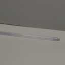 24 Inch Clear Replacement Bathroom Towel Bar with Adjustable Spring Loaded Ends Sturdy Plastic Wall Mount for Bathroom and Kitchen Towel Storage- Replacement Towel Bar for Ceramic Holder (1 Piece)