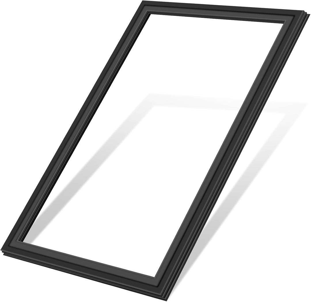 LXun Upgrade WPW10436248 W10436248 Refrigerator Fresh Food Door Gasket Compatible with Kenmore Maytag Whirlpool Fresh Food Door Gasket Seal Replac 39.68"x31.10" W10131327 W10164035 W10436248 -BLACK