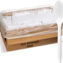 1000 Count Bulk Cutlery (Tea Spoons, White)