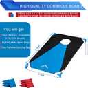 Himal Portable PVC Framed Cornhole Game Set with 8 Bean Bags and Carrying Bag (Blue-Red,3 x 2-feet)