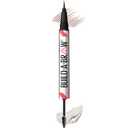 Maybelline Build-A-Brow 2-in-1 Brow Pen and Sealing Eyebrow Gel, Eyebrow Makeup for Real-Looking, Fuller Brows, Medium Brown, 1 Count