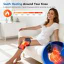 Red Light Therapy & Vibration Massage Knee Brace: Wireless Rechargeable, with 660nm&850nm Light & Heating Function Relief for Knee, Joint, Elbow & Shoulder Pain, Promotes Faster Recovery
