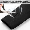 Dog Recovery Sleeve - Front Leg Only, Cone Collar Alternative, 2.5mm Thick Waterproof Abrasion-Resistant Pet Leg Sleeve, Washable, Prevents Licking/Biting & Keeps Wounds Dry (Black, L)