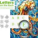 500 Piece Puzzles for Adults Clearance, Stained Glass Style Octopus Jigsaw Puzzle Beautiful Ocean Art Challenging Art Puzzle for Gifts Party Games Family Fun, 23" X 15" Dust Free