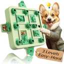 KADTC Dog Chess Puzzle Toy, Large Size, U.S. Brand & Design, 3 Levels of Step-by-Step Challenge for Smart Dogs Interactive Boredom Buster Mental Stimulation Enrichment Toys Puppy Treat Brain Puzzles