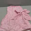 JUMISEE Embroidery Satin Homecoming Dress with Bow Modest Strapless Mini Dresses A Line Short Prom Dress Party Gown (Medium, Pink)