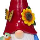 Key Hider Outdoor Garden Gnomes Statue Hide A Key Outside Gnome Figurine Decor for Yard Lawn Hidden Spare Key Holder Lock Box Red