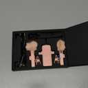 PQRQP 3 in 1 Wireless Lavalier Microphone for iPhone, iPad, Android, Camera, Mini Microphone, 7-Hour Battery, High Definition Sound Quality for Interview, Video Podcast, Vlog (Pink)