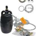 Inflatable Pipe Plug (Airbag) for Drainage Pipe & Sewer Pipe, Water Shut Off Tool with Accessories - Plumbing Tool for Pipe Repair, Closed Water Testing & Temporary Blocking (2 inch)