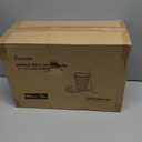 12oz 90Pack Compostable Paper Cups with Lids & Straws, 3-Layer Insulated Corrugated Cups for Hot & Cold Drinks, Home Office Travel, Kraft