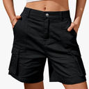 Time and Tru Shorts for Women Cargo Shorts Knee Elastic Waist Long Shorts Summer Casual, Size 6