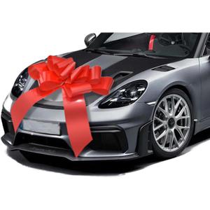 30 inch Car Bow, Giant Gift Bow, Big Bow for Car Huge Car Bow, Big Bow for Gifts (Red)