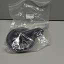 Wheelchair Accessories Caster Assembly with Aluminum Front Fork, Installing 6 Inch Solid Caster. Fit for Front Wheel Installation of Most Manual Wheelchairs and Children's Wheelchairs (Black 1 Ea)