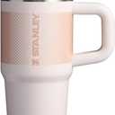 STANLEY Quencher ProTour Flip Straw Tumbler with Leakproof Lid | Built-In Straw & Handle | Cupholder Compatible for Travel | Insulated Stainless Steel Cup | BPA-Free (14 Ounces, Rose Quartz Fade)