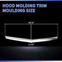 Hood Molding Trim Compatible with Cadillac Escalade 2015-2020 Replace for 22956470 GM1235129 (Chrome)