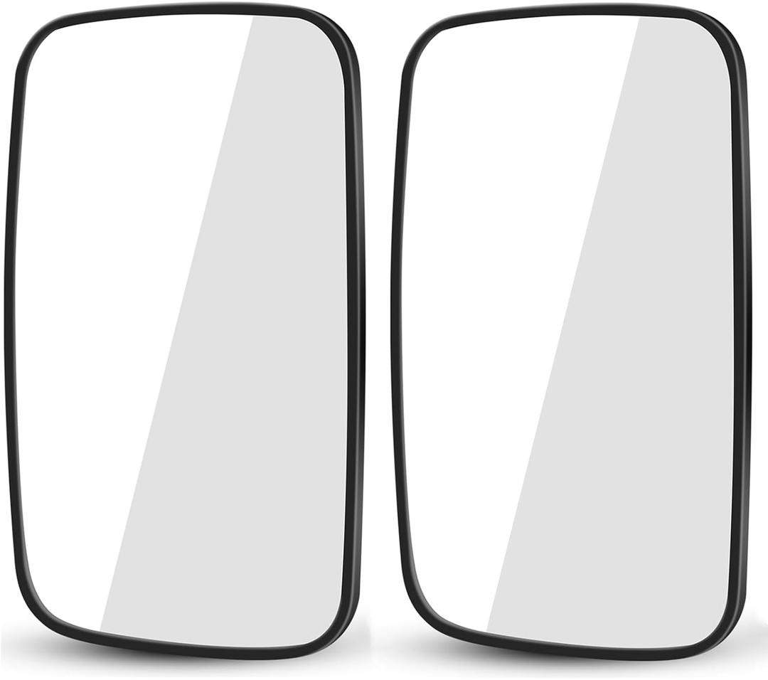 2PCS Forklift Rear View Mirrors 9 Inch Wide View Tractor Mirror Improve Safety in Warehouse Operations Convex Mirror for Truck, Lorry, Excavator, Side View Mirrors (Dark Grey)