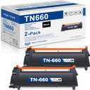 TN660 Toner Cartridge High Yield Replacement for Brother TN 660 TN630 to use with HL-L2300D HL-L2380DW HL-L2320D DCP-L2540DW HL-L2340DW HL-L2360DW MFC-L2720DW Printer,TN6602PK