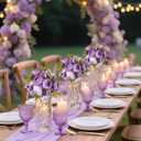 BLOSMON Artificial Flowers Balls Centerpieces: 10 Pcs 9.5" Light Purple Fake Peonies Wedding Center Piece Decoration for Table Kissing Ball Floral Arrangements, Base with Faux Peony Party Home Decor