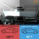 Car Front Windshield Sunshade Compatible with Toyota Tundra/Sequoia 2022-2026, Windshield Sunshades Foldable Reflective Sun Visor for UV Rays & Sun Heat Protection Car USA Flag Pattern Accessories