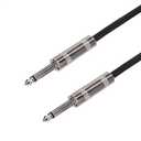Amazon Basics TS 1/4 Inch Straight Instrument Cable for Electric Guitar, Bass and Keyboard with Anti-Noise Shielding, 10 Foot, Black