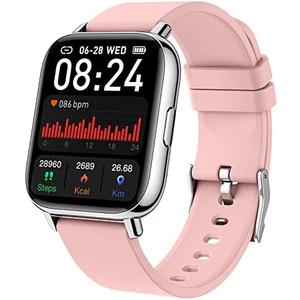 uaue Smart Watch 2024 Watches for Men Women, Fitness Tracker 1.69" Touch Screen Smartwatch Fitness Watch, Sleep/Heart Rate Monitor, Pedometer, IP67 Waterproof Activity Tracker for Android iOS