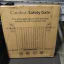 Cumbor 30-40.6 in Baby Gate for Stairs and Doorways, Dog Gate Indoor Black