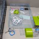 BrisbyLoft Acracde Hamster Cage (23.5"L x 14.3"W x 24.4"H, Clear)
