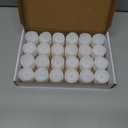 Homemory 24Pcs Flickering Flameless Candle Battery Operated, 200+Hours Fake Electric LED Tea Lights for Votive, Centerpiece Table Decorations, Wedding, Aniversary, Halloween, Christmas (Warm White Glow  White Body)