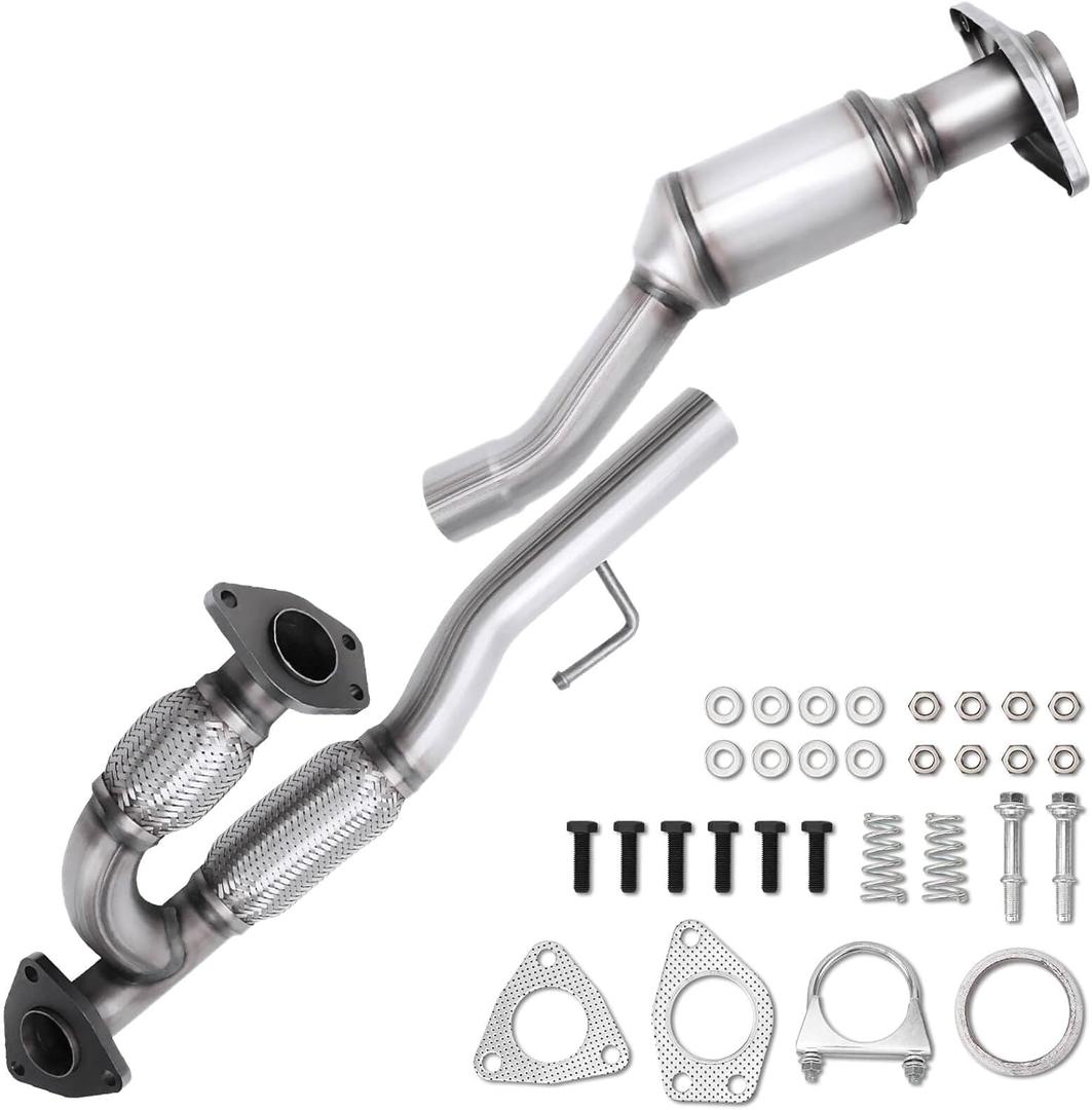 Rear Catalytic Converter Flex Pipe Compatible with 2013 2014 2015 2016 2017 2019 Pathfinder, 2014-2020 QX60, 2013 Infiniti JX35 V6 3.5L, Replace# 15H41189