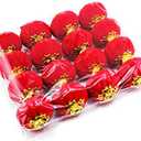 Yahpetes Red Lantern 16 Pcs Lucky Hanging Lanterns Decoration 1.97"X2.17" New Year Wedding Party Hang Mini Lantern Home Decoration for Chinese Spring Festival and Celebration