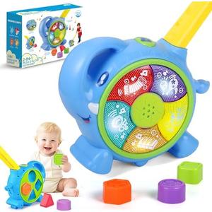 Baby Toy for 6 12 18 Months, Musical Toys for Infant 6 7 8 9 10 11 12 Months, Christmas Birthday Gifts for Toddler, Early Learning Educational Toy with Light Sound for Kids 1 2 3 Year Old Boys Girls