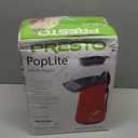 Presto 04863 Poplite Hot Air Popcorn Popper - Built-In Measuring Cup + Melts Butter, Easy to Clean, Built-In Cord Wrap, 18 Cups, Red