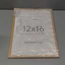 upsimples 12x16 Frame, Natural Solid Wood Picture Frames, Display 8.5x11 with Mat or 12 x 16 Without, Vertical & Horizontal Wall Hanging, 1 Pack, Natural