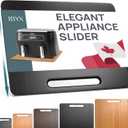 Ibyx Elegant Sliding Tray for Your Coffee Maker & Heavy Kitchen Appliances - Sturdy, Slides Easily from Under The Cabinet (Black, 13W x 10.5D)
