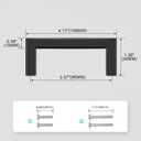 96mm (3-3/4") Center to Center Matte Black Stainless Steel Cabinet Handles 10 Pack - Kitchen Drawer Pulls & Dresser Knobs, Durable Cabinet Hardware